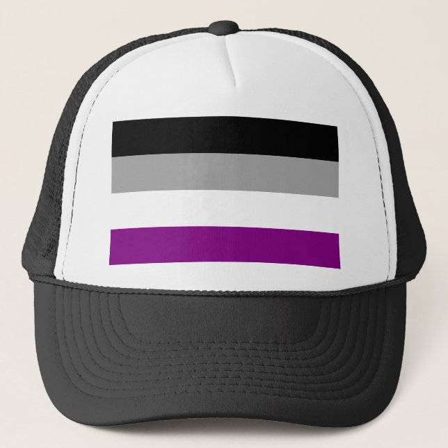 Gorra De Camionero Orgullo asexual (Anverso)