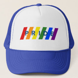 Gorra De Camionero ORGULLO Audaz Bandas Arcoiris Diagonales