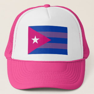 Gorra De Camionero Orgullo cubano LGBT bisexual del BI