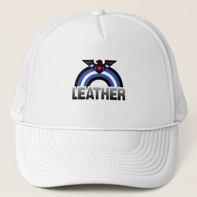 Gorra De Camionero Orgullo de Águila de Cuero (Anverso)