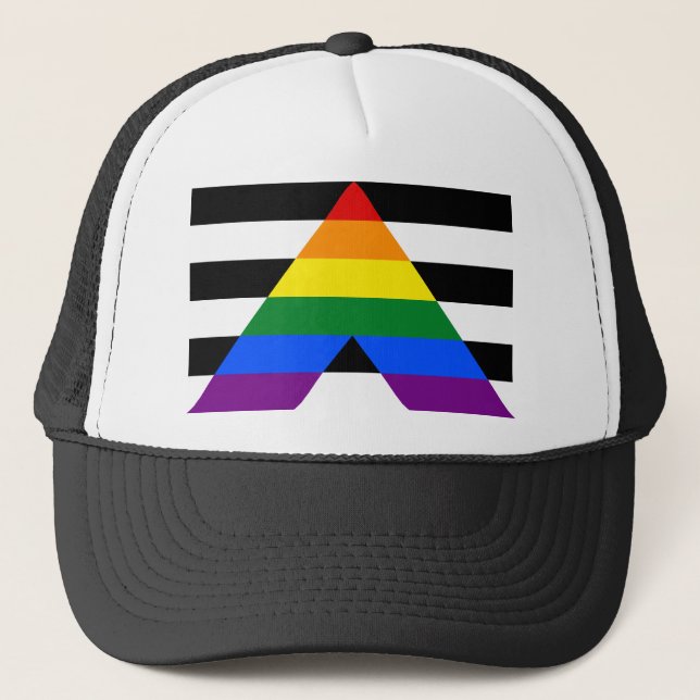 Gorra De Camionero Orgullo de aliado directo (Anverso)