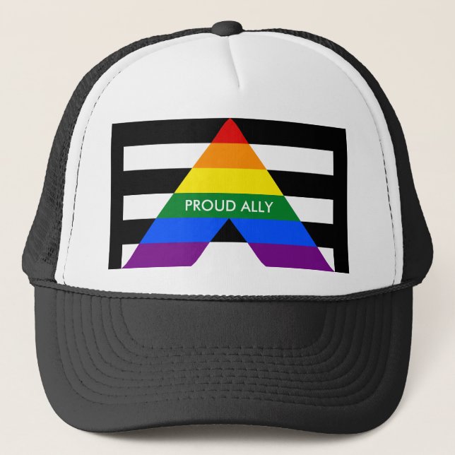 Gorra De Camionero Orgullo de aliado directo (Anverso)