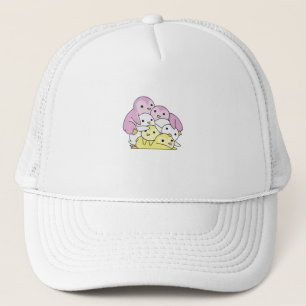 Gorra De Camionero Orgullo de Bandera Gemela Lgbtq Cute Pingüino