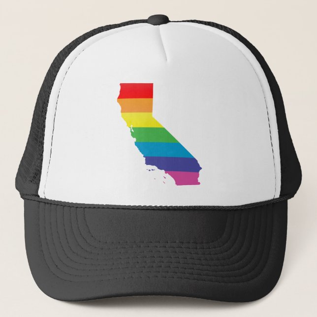 Gorra De Camionero orgullo de california. desnudado. (Anverso)