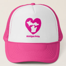 Gorra De Camionero Orgullo de corazón de Michigan