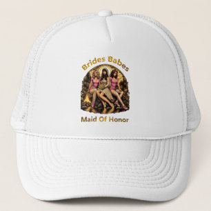 Gorra De Camionero Orgullo de Dama de Honor en un tema de fiesta nupc