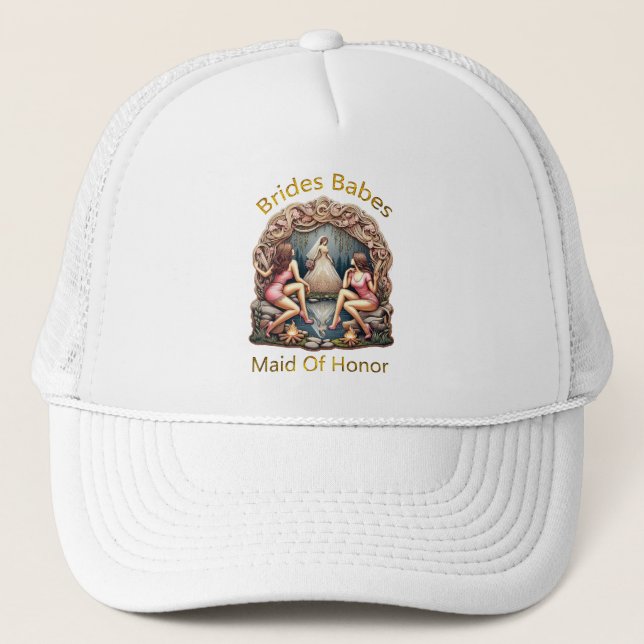 Gorra De Camionero Orgullo de honor en fiesta de novias temática (Anverso)