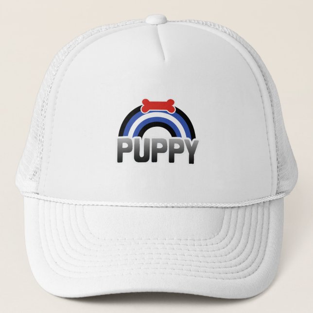 Gorra De Camionero Orgullo de juego de cachorros (Anverso)