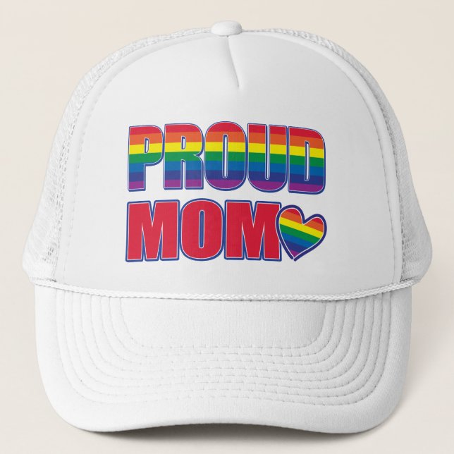 Gorra De Camionero Orgullo de mamá Gay (Anverso)