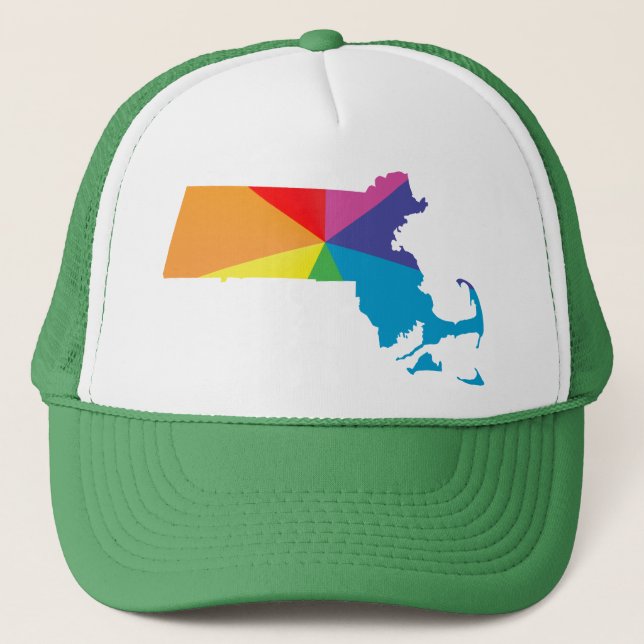 Gorra De Camionero orgullo de massachusetts. (Anverso)