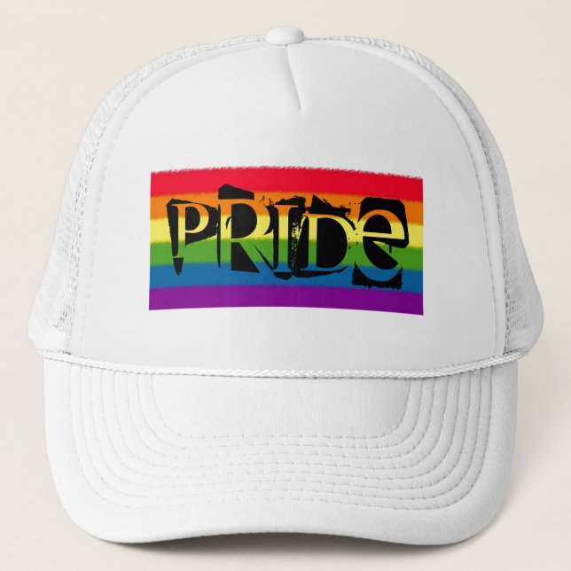 GORRA DE CAMIONERO ORGULLO DEL ARCO IRIS (Anverso)