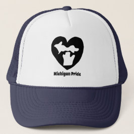 Gorra De Camionero Orgullo del corazón de Michigan