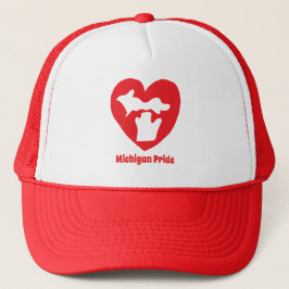 Gorra De Camionero Orgullo del corazón de Michigan