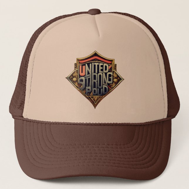 Gorra De Camionero Orgullo fuerte de los Estados Unidos (Anverso)