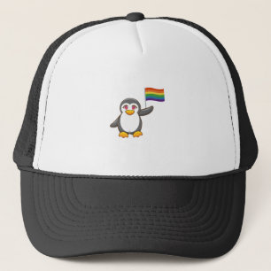 Gorra De Camionero Orgullo gay animal antártico Pingüino arcoiris LGB