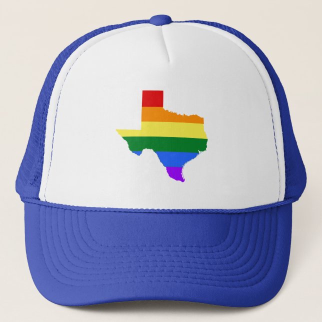 Gorra De Camionero Orgullo gay| Arcoiris de Texas (Anverso)