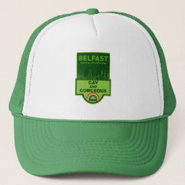 Gorra De Camionero Orgullo Gay Belfast - Brighton Ireland LGBT -