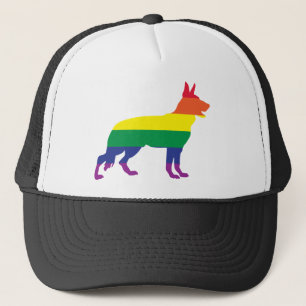 Gorra De Camionero Orgullo gay del pastor alemán