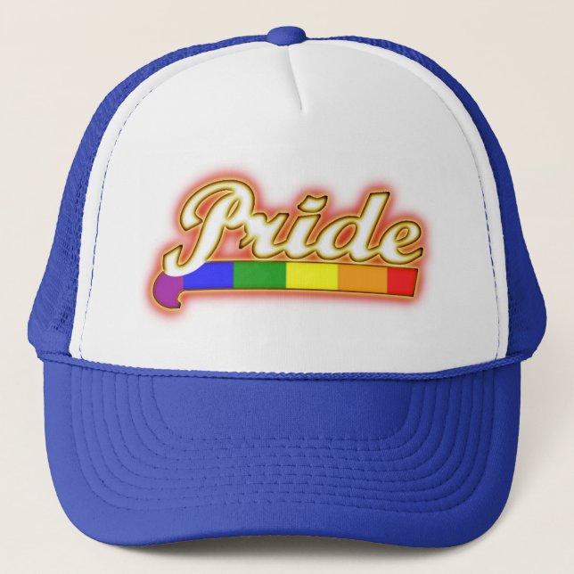 Gorra De Camionero Orgullo Gay Deslumbrante (Anverso)