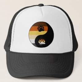 Gorra De Camionero Orgullo gay Yin y símbolo Yang en bandera Orgullo