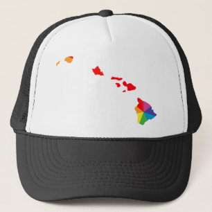 Gorra De Camionero orgullo hawaii. enredado.