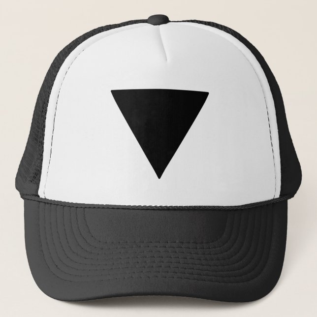Gorra De Camionero Orgullo lésbico triángulo negro (Anverso)