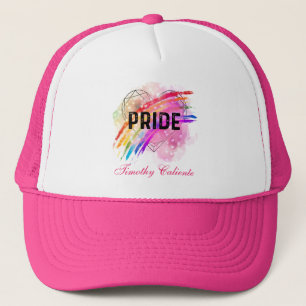 Gorra De Camionero Orgullo LGBTQ personalizado color arcoiris rosa