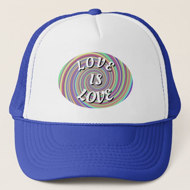 Gorra De Camionero Orgullo Love Is Love   (Anverso)