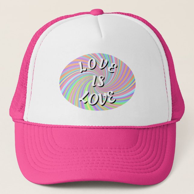 Gorra De Camionero Orgullo Love Is Love   (Anverso)