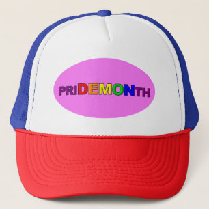 Gorra De Camionero ORGULLO MES Óvalo rosa