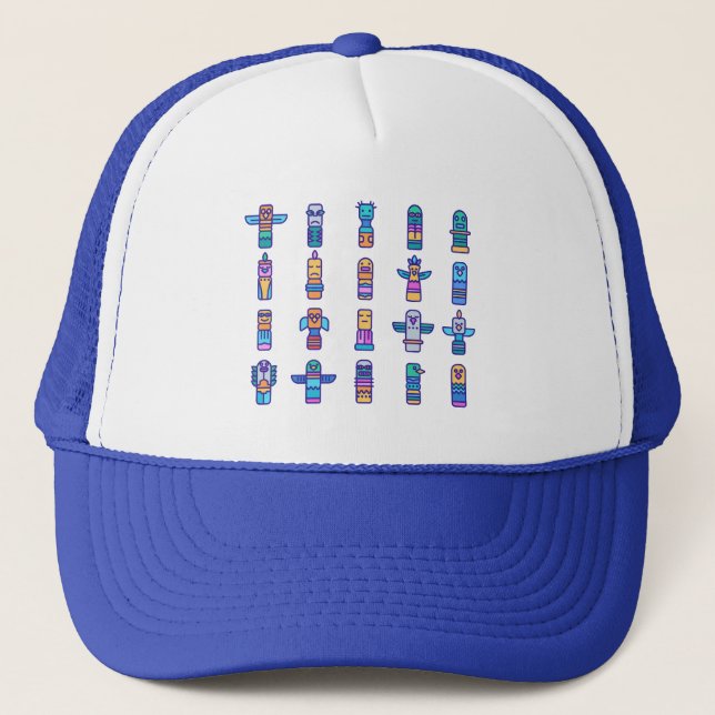 Gorra De Camionero Orgullo nativo canadiense de animales haitianos