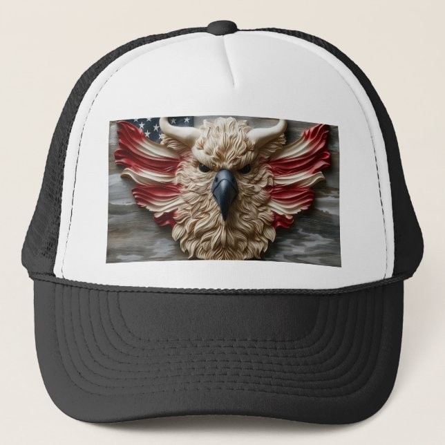 Gorra De Camionero 🦅 🌟 Orgullo Patriótico 🎩 ✨ (Anverso)