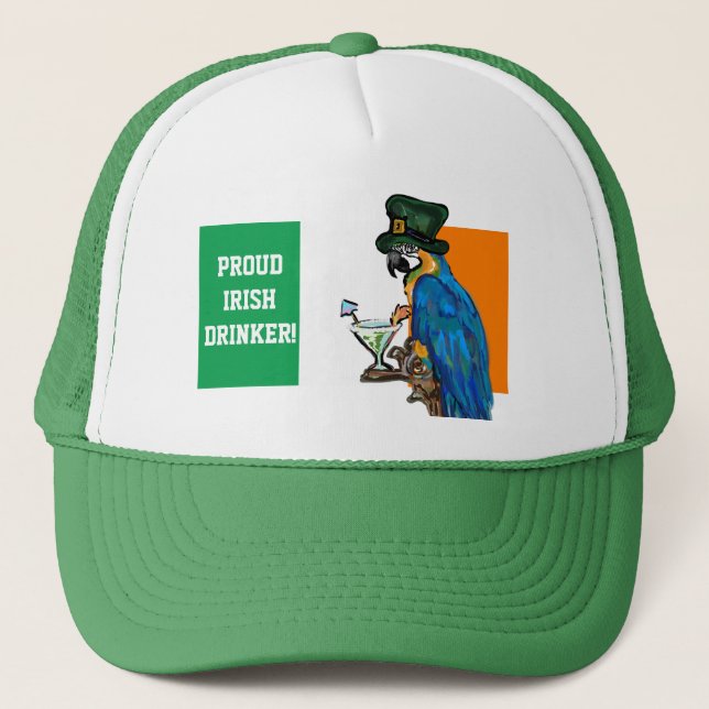 GORRA DE CAMIONERO ¡ORGULLOSA BEBIDA IRLANDESA! (Anverso)