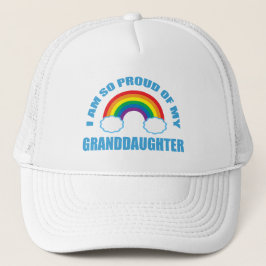 Gorra De Camionero Orgullosa de mis abuelos arcoiris nieta