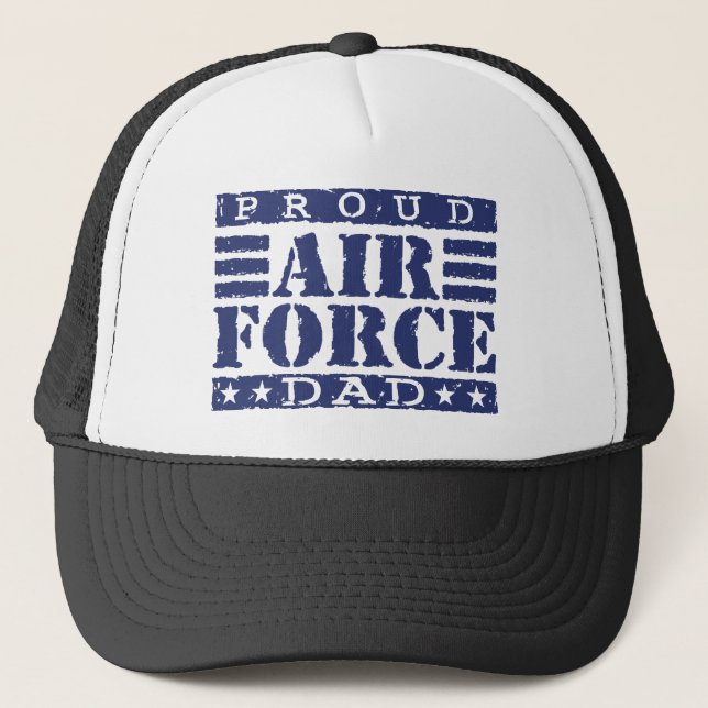 Gorra De Camionero Orgullosa Fuerza Aérea Papá (Anverso)