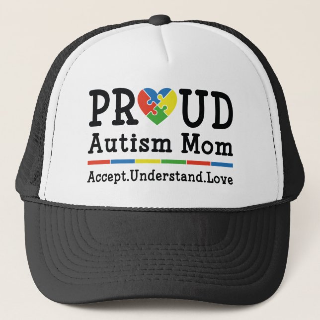 Gorra De Camionero Orgullosa madre del autismo (Anverso)