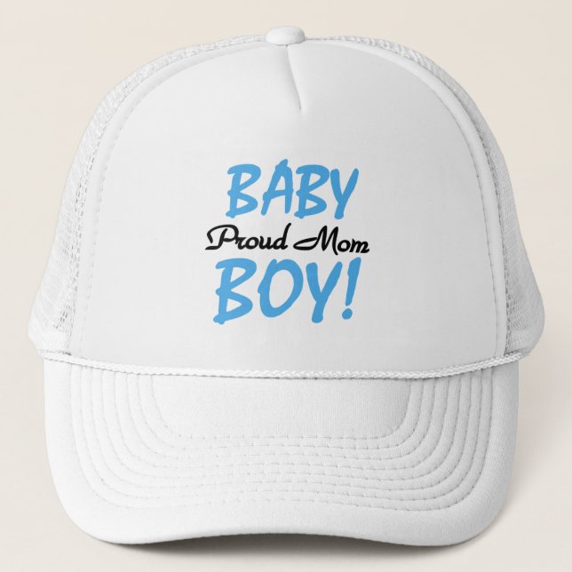 Gorra De Camionero Orgullosa mamá, niños, camisetas y regalos (Anverso)