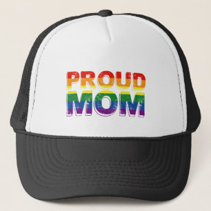Gorra De Camionero Orgullosa mamá Orgullo gay LGBT Madre arcoiris LGB