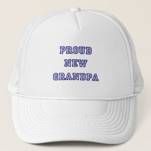 Gorra De Camionero Orgullosas camisetas de texto para el nuevo abuelo