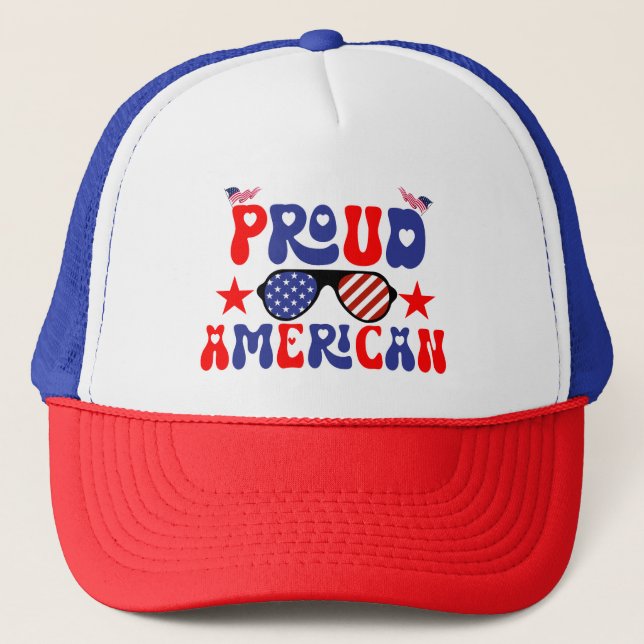 Gorra De Camionero Orgulloso americano (Anverso)