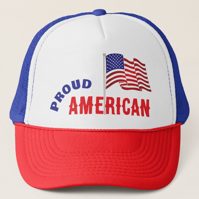 Gorra De Camionero Orgulloso americano (Anverso)