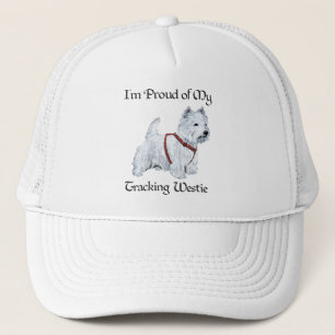 Gorra De Camionero Orgulloso de mi Westie de rastreo
