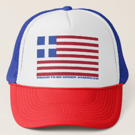GORRA DE CAMIONERO ¡ORGULLOSO DE SER AMERICANO GRIEGO!