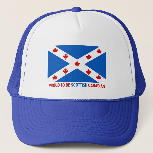 GORRA DE CAMIONERO ¡ORGULLOSO DE SER CANADIENSE ESCOCIA! (Anverso)