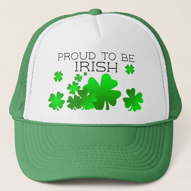 Gorra De Camionero Orgulloso de ser irlandés, Día de San Patricio (Anverso)