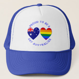 Gorra De Camionero Orgulloso de ser un australiano gay