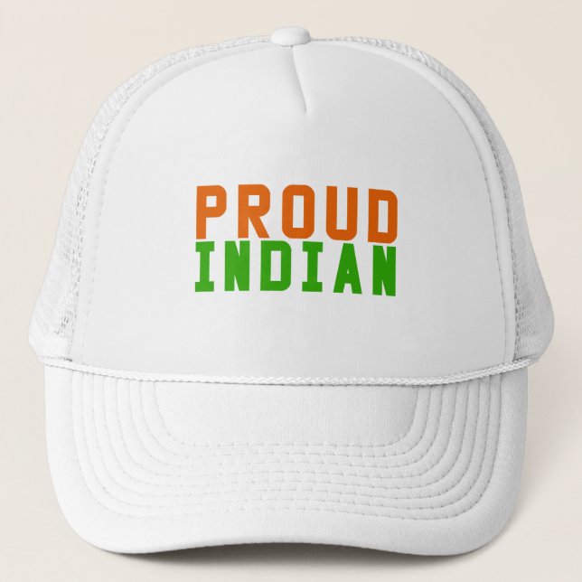 Gorra De Camionero Orgulloso indio (Anverso)