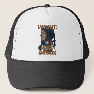 Gorra De Camionero Orgulloso nativo americano