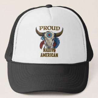 Gorra De Camionero Orgulloso nativo americano