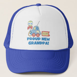 Gorra De Camionero Orgulloso nuevo abuelo es un niño TShirts y regalo